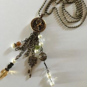Long charms necklace